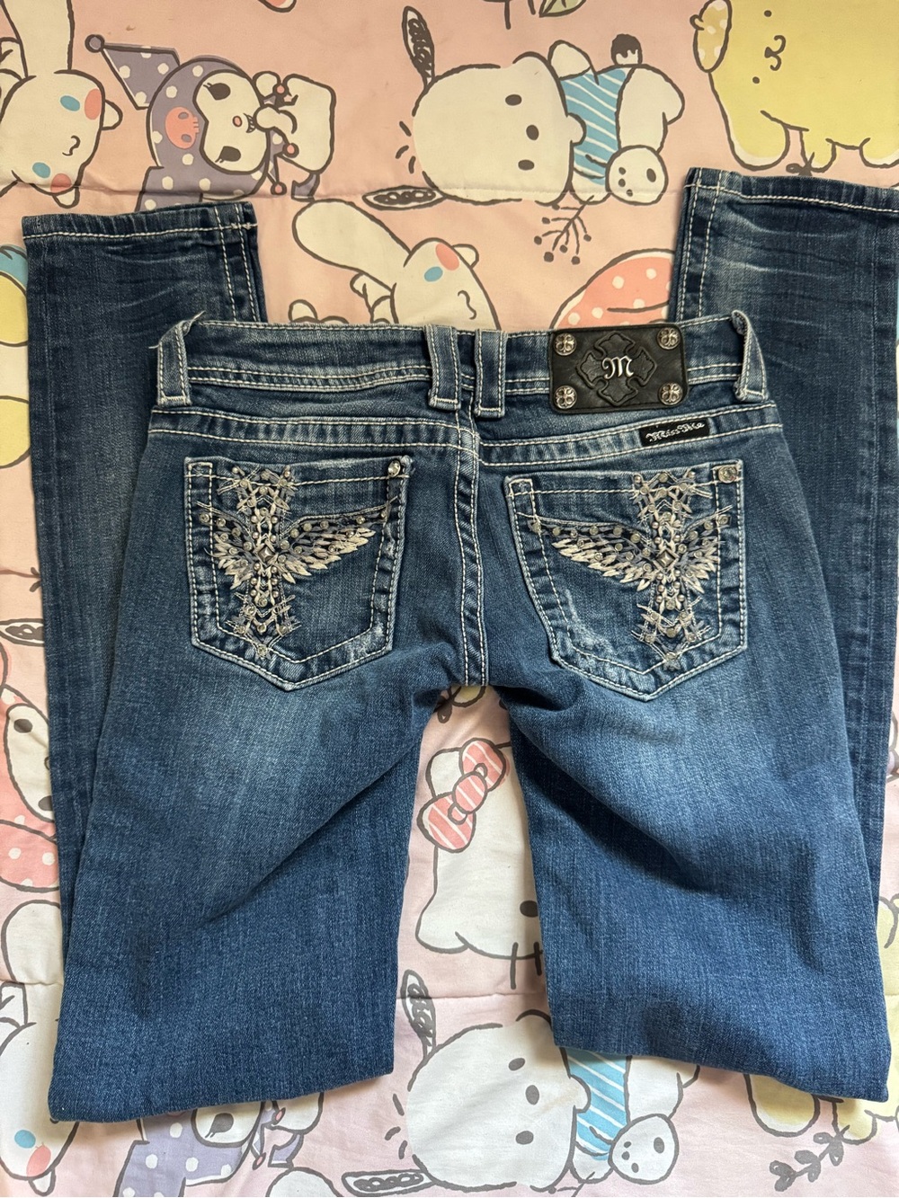 Y2K Miss Me skinny Jeans with stunning Back Pockets